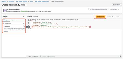 Getting Started With AWS Glue Data Quality From The AWS Glue Data