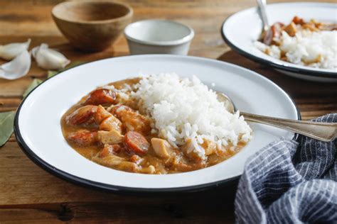 DUCK AND SAUSAGE GUMBO WITH BROWN AND WHITE RICE Recipe