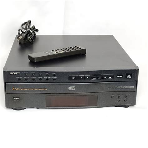 Sony 5 Disc Carousel CD Player Deck CDP C322M With Remote Etsy