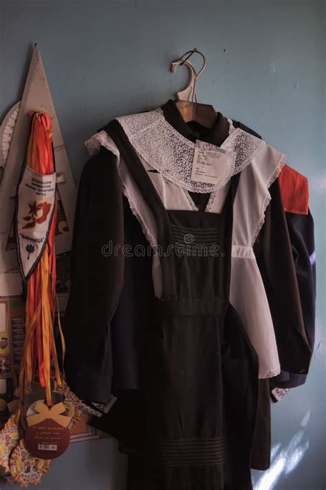 Soviet school uniform editorial image. Image of organization - 46040720