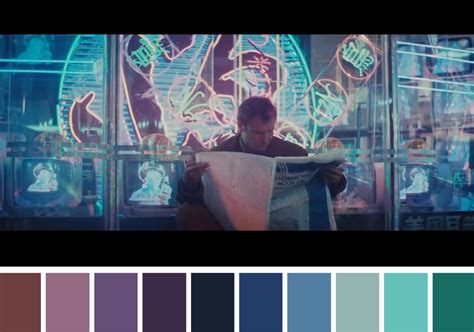 25 Beautiful Color Palettes From Famous Movie Scenes Movie Color