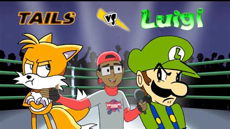 Tails Vs Luigi Cartoon Beatbox Battles Remastered Fanart YouTube