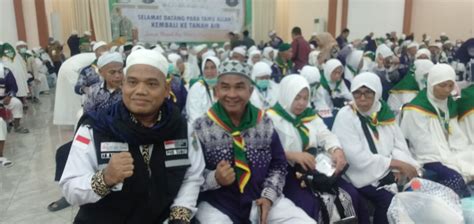 Kloter Pertama Jemaah Haji Sumut Tiba Di Tanah Air