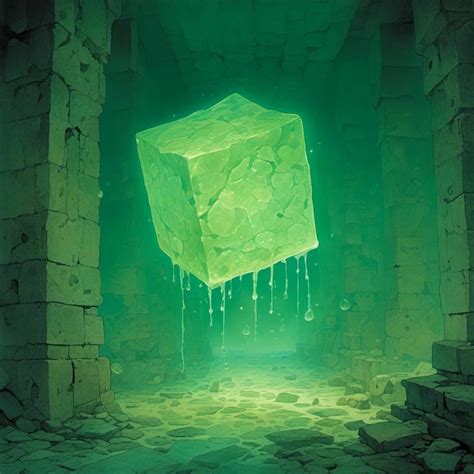 Translucent Giant Pale Green Gelatinous Cub