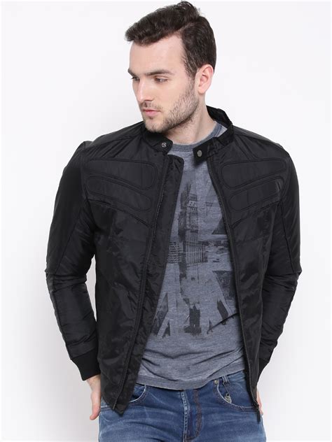 Buy United Colors Of Benetton Black Jacket Jackets For Men 1168795 Myntra