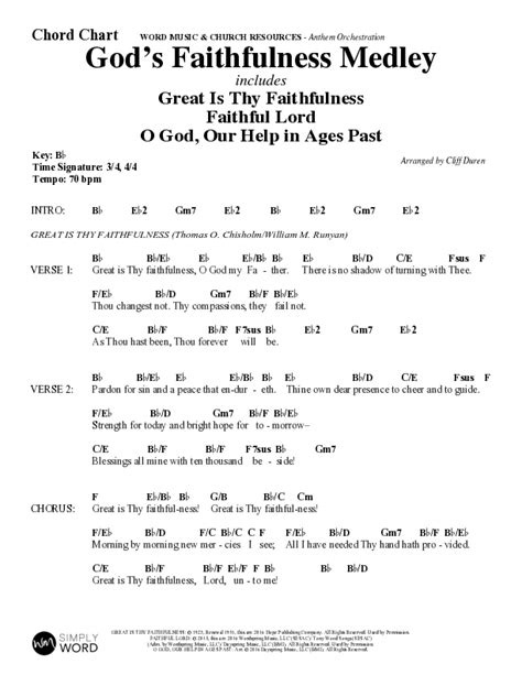 God S Faithfulness Medley With Great Is Thy Faithfulness Faithful Lord