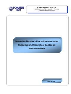 Manual De Normas Y Procedimientos Sobre Capacitaci N Manual De