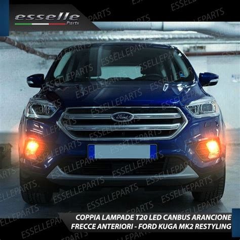 Coppia Lampade T20 WY21W LED Frecce Anteriori Ford Kuga 2 Restyling