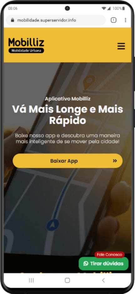 Site Para Aplicativos De Mobilidade Urbana