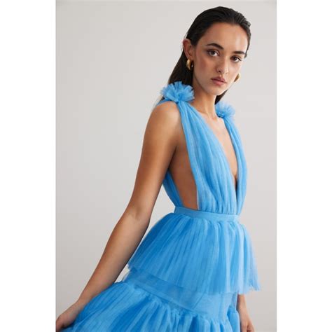 Zendaya Dress Blue Studio Lexi Wolf And Badger