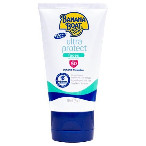 Banana Boat Ultra Protect Faces Sunscreen Lotion SPF 50 60ml Review