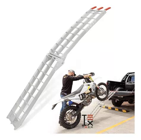 Rampa De Aluminio Cuatrimoto Moto Plegable Kgs Atv Meses Sin Inter S