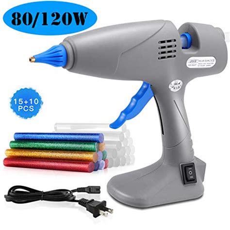 Hot Glue Gun 80 120W Dual Power Hot Melt Glue Gun With 25pcs Glue Sticks Base Stand Corded