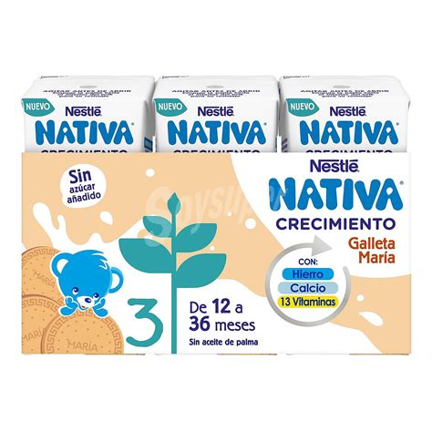 Nativa Nestl Leche De Crecimiento Junior Galleta Nestl Pack X Ml