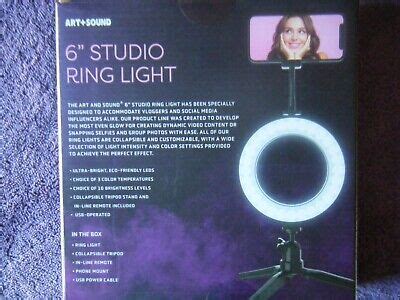6-inch studio ring light | eBay
