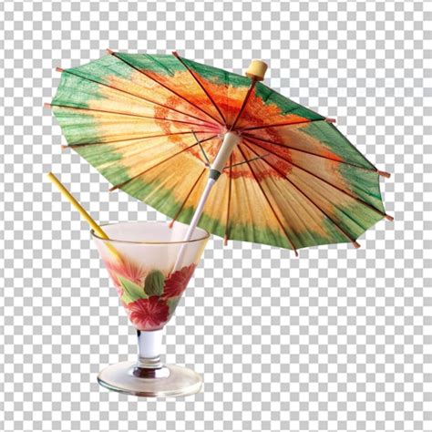 Premium PSD | Yellow wagasa umbrella in studio