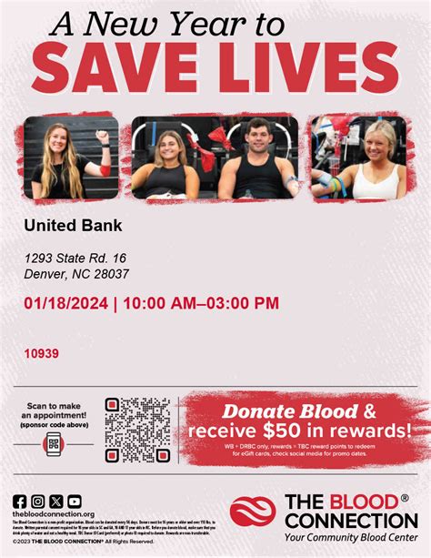 United Bank The Blood Connection January Blood Drive