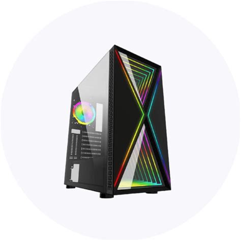 Gabinete Gamer Bluecase Bg 034 Pulse Led Rgb Lateral Vidro Frete grátis