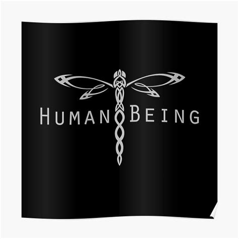 "Human Being Black" Poster for Sale by rootzero | Redbubble