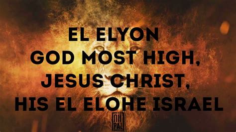 El Elyon God Most High Jesus Christ Lyrics Video Min Chris Delvan