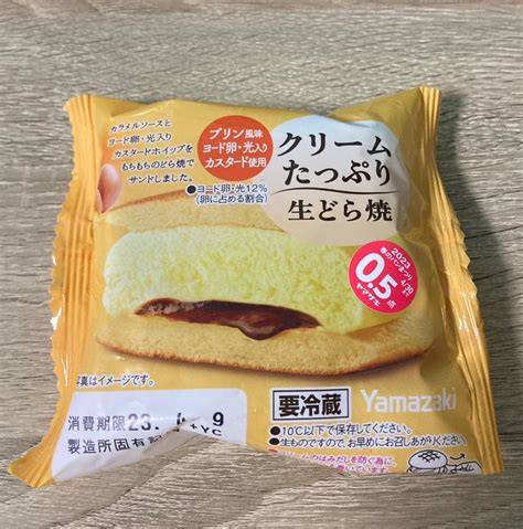 ヤマザキのクリームたっぷり生どら焼き♡ いんげんlove