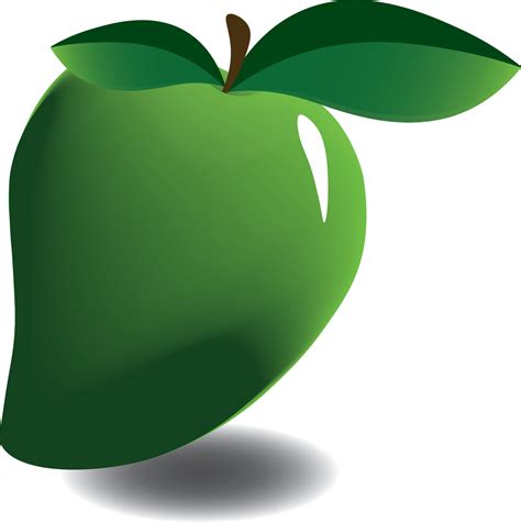 Green Mango Icon Fresh Fruit Vector Illustration 12789495 Vector Art