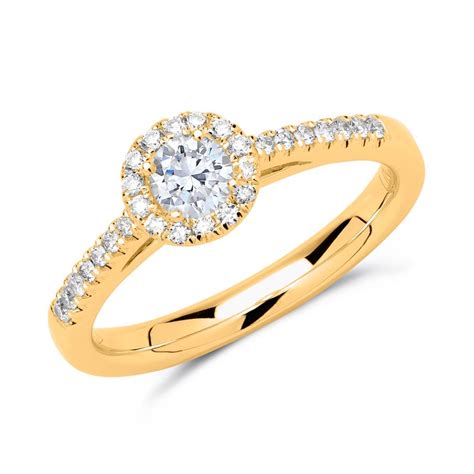 Brilladia Halo Ring Ct Gold With Diamonds Dr Sl Kg