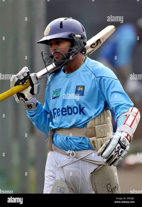 Sri Lanka S Tillakaratne Dilshan Walks To Bat During A Practice Session