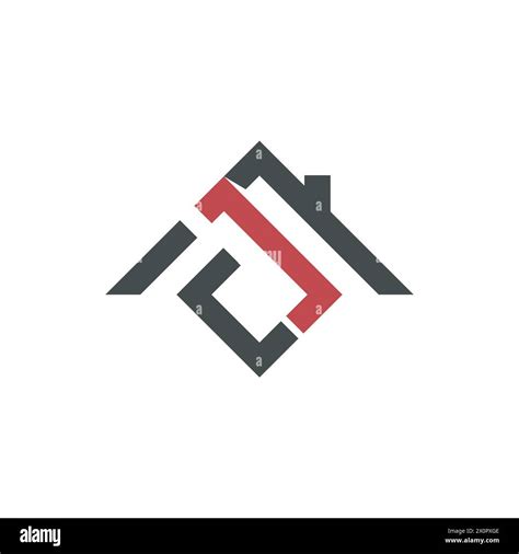 JC House Symbol Simple Logo Abstract Initial Letter JC House Real