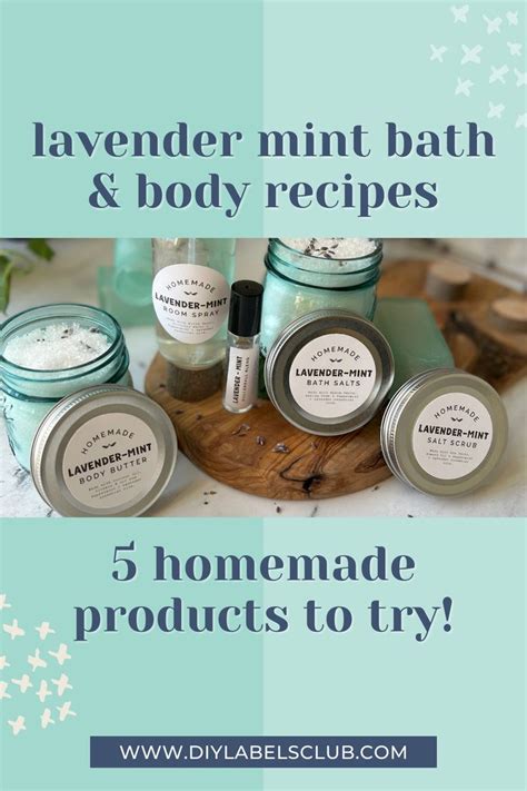 Diy Lavender Mint Bath And Body Collection