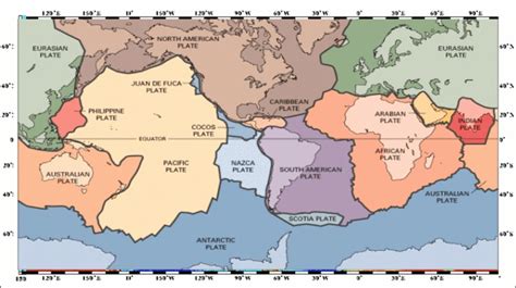 The 15 Lithospheric Plates That Define The Surface Dynamics Of Planet