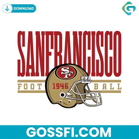 San Francisco Football Helmet Svg Cricut Digital Download
