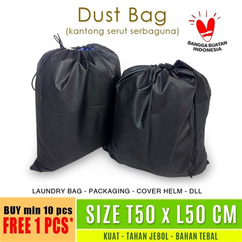 Jual Dust Bag Cover Tas Serut Polos Serbaguna Big Size 50 X 50 Cm