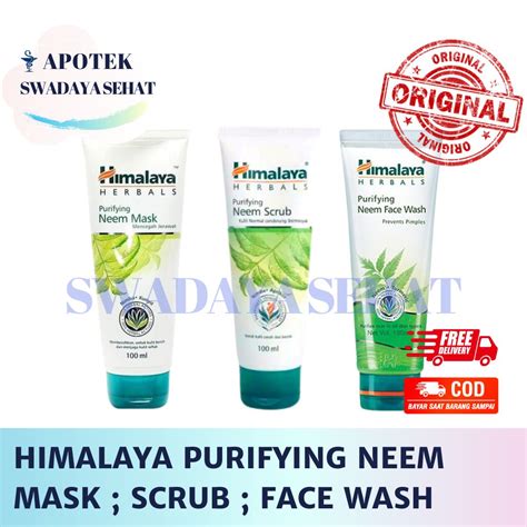 Jual Himalaya Purifying Neem Mask Scrub Face Wash Ml Masker Wajah