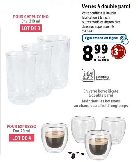 Promo Verres à Double Paroi chez Lidl iCatalogue fr