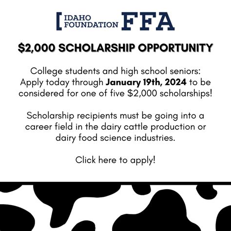 Idaho FFA Foundation Scholarship Program | Idaho FFA Foundation