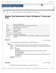 Quiz 6 Chapters 7 8 And Part Of 9 Pdf Review Test Submission