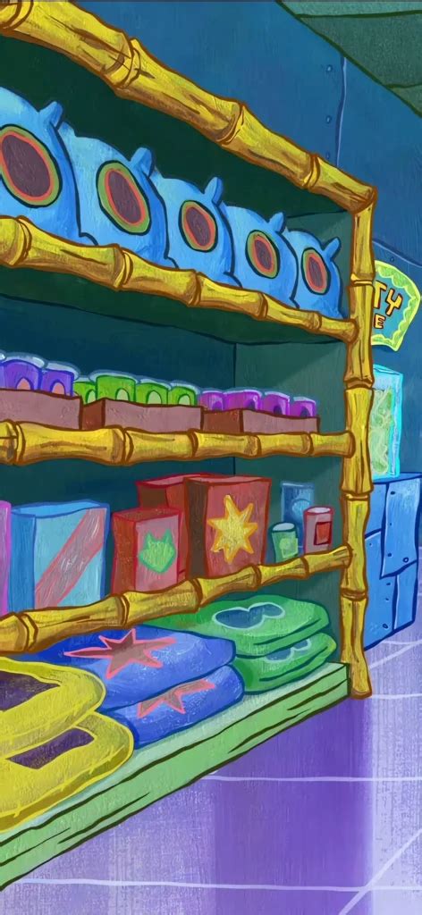 Unique Aesthetic Spongebob Wallpaper Bikini Bottom Mall