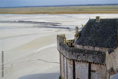 medieval stone ramparts of monastery castle Stock Photo | Adobe Stock