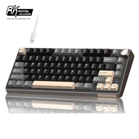 Royal Kludge R Wired Mechanical Keyboard Keys Gasket RGB Backlit Hot Swappable Gaming