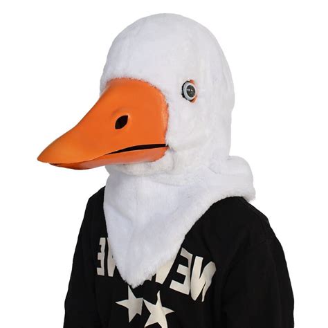 White Duck Fursuit Mask Duck Cosplay Mask Duck Furry Head Etsy