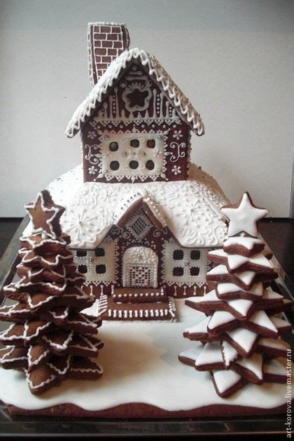 Пряничный терем с действующим дымоходом и витражными окнами | Christmas ...