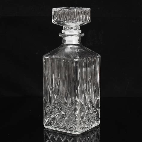 900ml Vintage Decanter Glass Liquor Whiskey Crystal Bottles Stopper