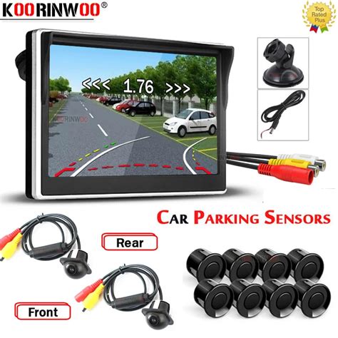 Koorinwoo Intelligent Parktronics 8 For Cars Parking Sensors Rear And