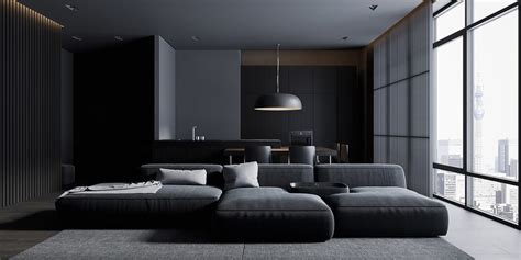 Satisfy Your Dark Side With Black And Grey Interiors