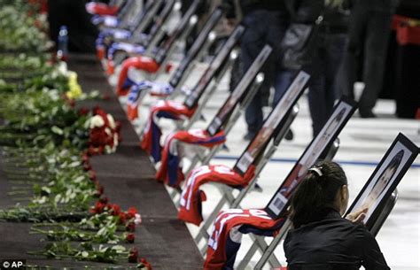 Putin Joins Thousands Of Mourners For Final Farewell To Ice Hockey Team