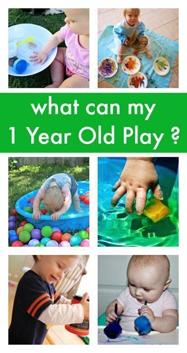 Play Ideas For One Years Olds Baby Play Activities Baby Activities