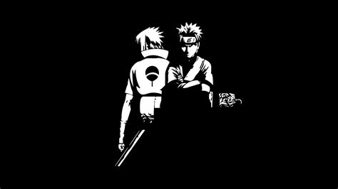 Black And White Image Of Naruto Uzumaki Sasuke Uchiha HD Naruto ...