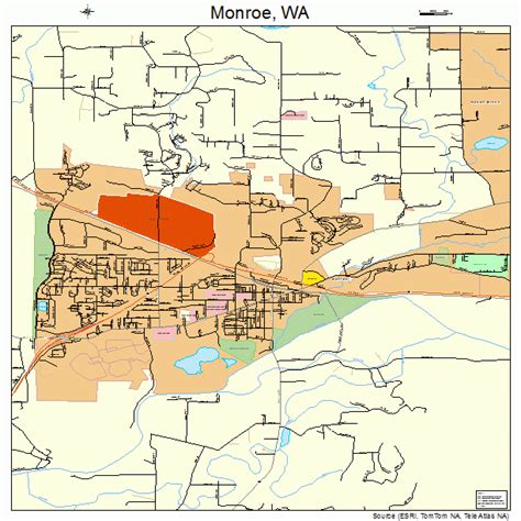 Monroe Washington Street Map 5346685