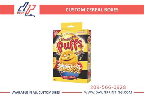 Custom Cereal Box Custom Cereal Boxes Dawn Printing